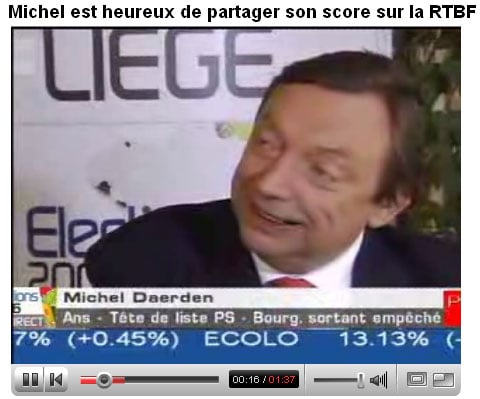 Michel Daerden in RTBF interview