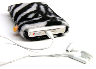 burning love zebra pouch