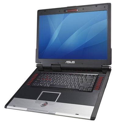 asus g2p gaming laptop - image courtesy notebookreview.com