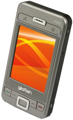 e-ten glofiish x500 world's thinnest pocketpc phone