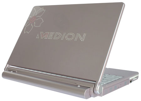 medion 2060 swarovski crystal embossed lady's laptop