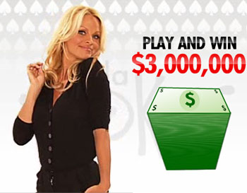 Screen grab of Pamela on her old poker site