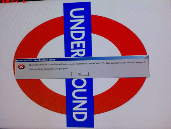 Iexplore provokes London Tube crash