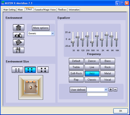 auzentech x-meridian sound card software
