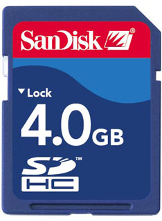 sandisk 4gb sdhc