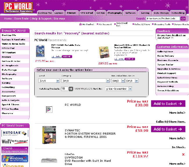 PC World for sale