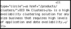 SCO's bad HTML