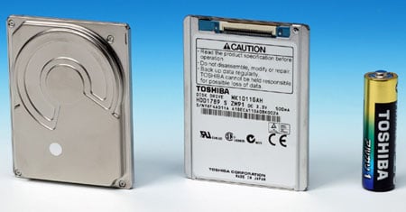 toshiba 100gb 1.8in hdd