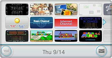 nintendo wii - wii menu