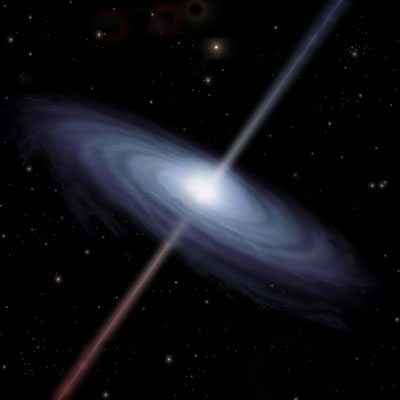 Artist's impression of a black hole