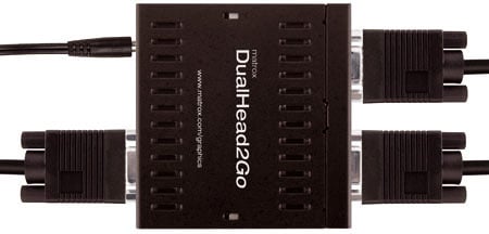 matrox dualhead2go twin-monitor dongle