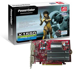 tul powercolor amd ati radeon x1550 scs