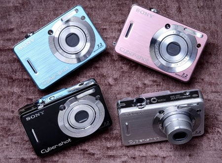 sony cyber-shot dsc-w55 line-up