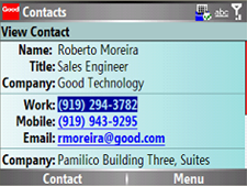 good mobile messaging - contacts