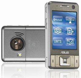 asus p735 3g wireless pda phone