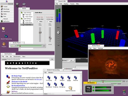 beos operating system screenshot