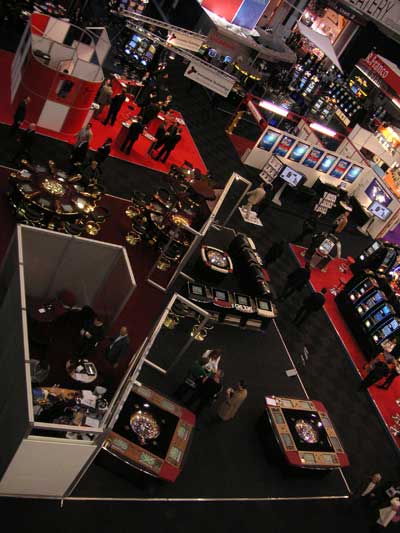 Casion show floor packed with gaming machines