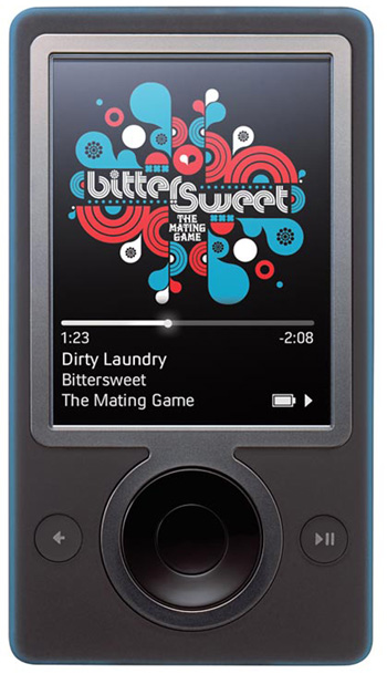 Microsoft Zune music player