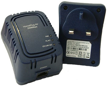 solwise pl-200av powerline ethernet adaptor