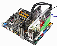 asus aquatank water-cooled geforce 8800 gtx