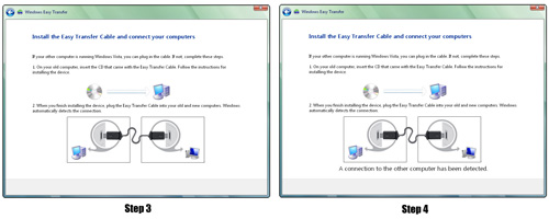 Windows XP steps three and four