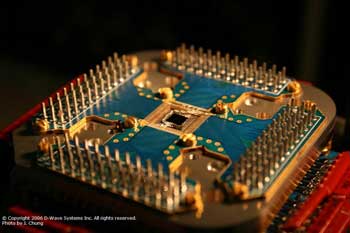 Shot of D-Wave's 16 qubit chip