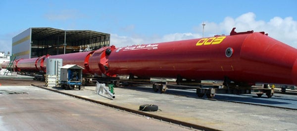 Pelamis P1A in Portugal. Photo: Ocean Power Delivery