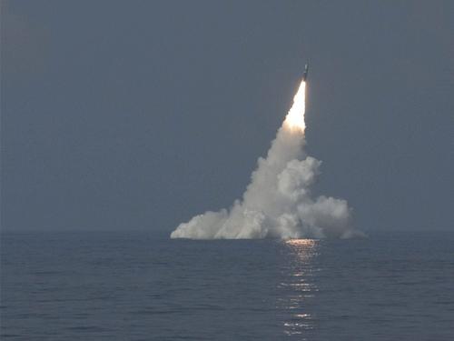 Trident Missile launched from sea