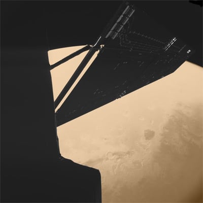 Rosetta on its Mars flyby