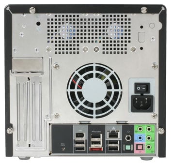 Shuttle SD39P2 quad-core SFF PC - back