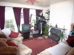 The Grim Reaper visits a Bedfordshire living room