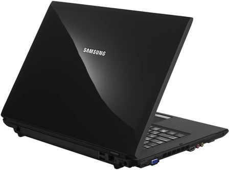 Samsung Aura R70 shiny black notebook
