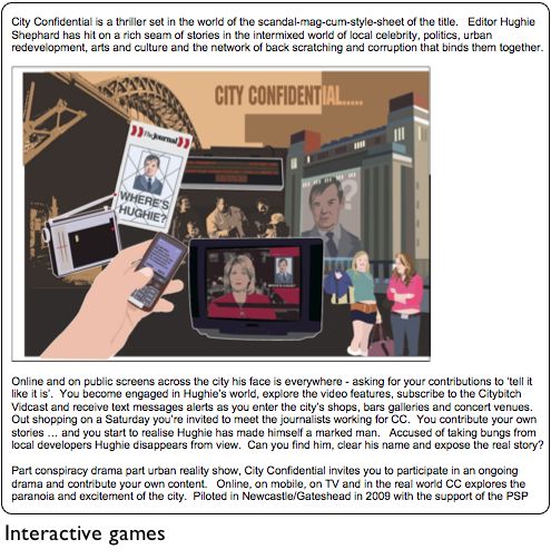 Interactive games from OFCOM's PSP