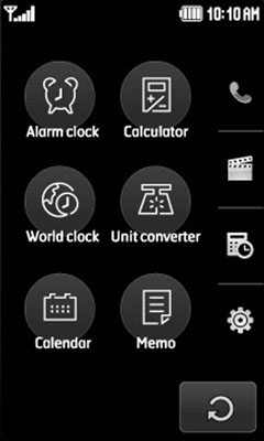 LG Prada KE850 - apps menu