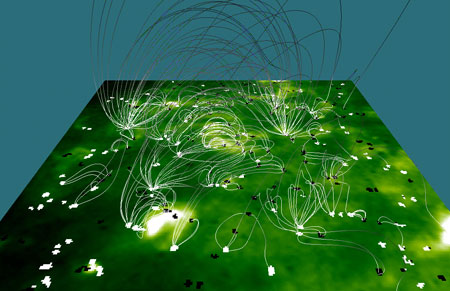 Modelling magnetic reconnection: Credits: Stanford-Lockheed Inst. for Space Research/NASA GSFC