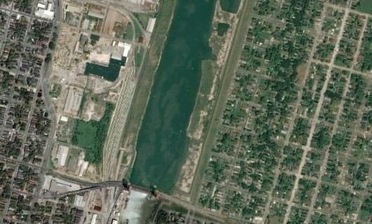 New Orleans as currently seen on Google Earth