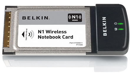 Belkin N1 802.11n wireless PC Card