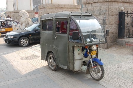 Shot of an odd motorcycle