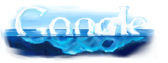 Google's glacial Earth Day logo