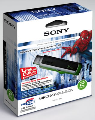 Sony Spider-man Micro Vault box