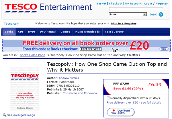 Tesco sells Tescopoly online