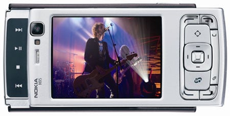 Nokia N95 - secondary slider reveals media keys