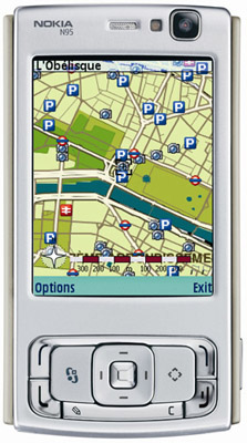 Nokia N95 - map mode
