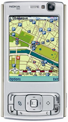 Nokia N95 - map mode