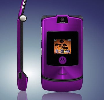 Motorola's limited edition purple RAZR V3i