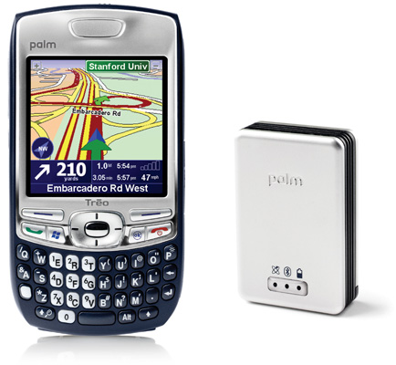 Palm Treo 750 plus Bluetooth GPS receiver