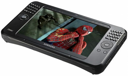 Samsung Q1 Ultra UMPC - Spider-man 3 image courtesy Sony Pictures