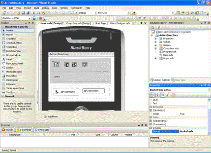 Screenshot showing MDS VS plugin.