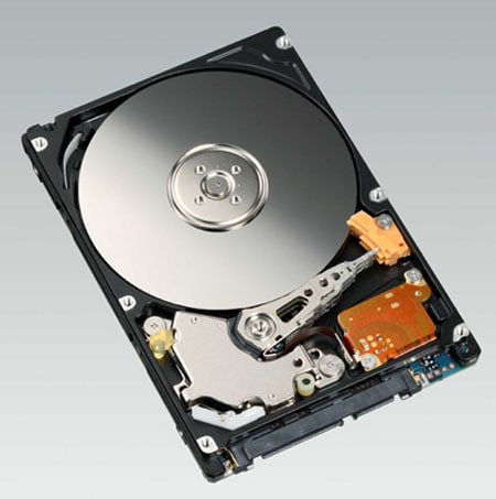 Fujitsu 250GB 9.5mm-thick 2.5in hard drive