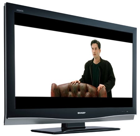 Sharp LC37XD1E HD TV - "The Matrix" image copyright Warner Brothers